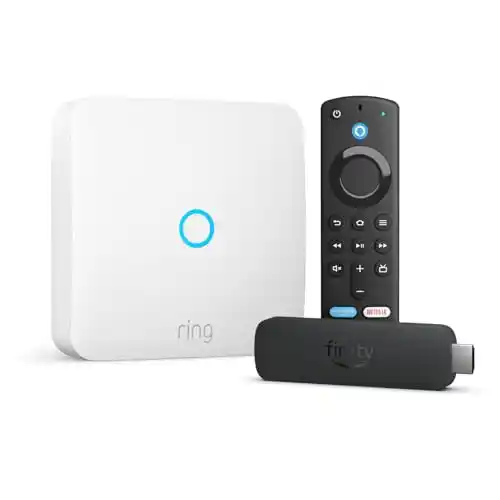 Fire TV Stick 4K y interfono inteligente Ring Intercom de Amazon.