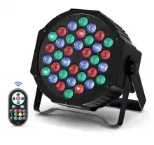 Foco LED Par 36 RGBW luz discoteca DMX512 con control remoto a través de Sonido Auto Maestro-esclavo luces para fiestas para Navidad DJ Bar Banda Cumpleaños Halloween Espectáculo de luz