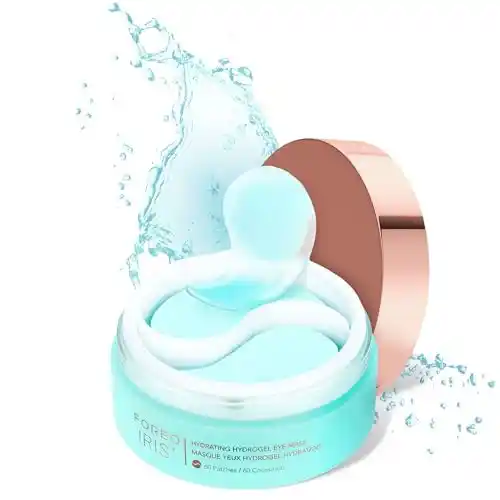 FOREO IRIS Parches Ojos com Colageno - Contorno de Ojos Antiojeras - Vitamina B, Vitamina C y Vitamina E - Retinol - Antiojeras Mujer - Hidratante - Vegano - 60 Parches Ojos Bolsas y Ojeras