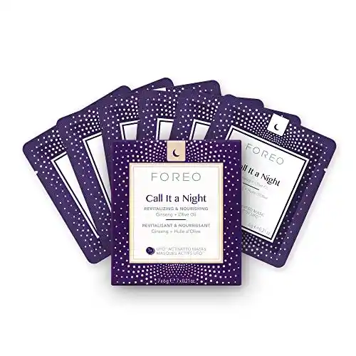 FOREO UFO Call it a Night, mascarilla facial activa para piel seca y envejecida, pack de 7.
Revitaliza y nutre.