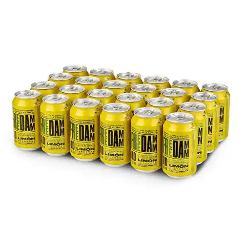 Free Damm con Limón | Cerveza Sin Alcohol 0,0% | Limas Ácidas | Pack 24 Latas x 33 cl | Total 7920 ml