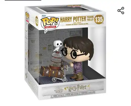 Funko Pop! Deluxe: HP Anniversary - Harry Potter Pushing Trolley - Figura de Vinilo Coleccionable - Idea de Regalo- Mercancia Oficial - Juguetes para Niños y Adultos - Movies Fans