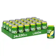 Fuze Tea Original, Sabor Limón, Latas de 330 ml, Pack 24