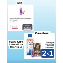 Gana 1€ comprando 2 Revlon Magic Flash en Carrefour con promo Gelt