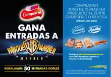 Gana entradas al Parque Warner con Campofrío (sorteo por compra)