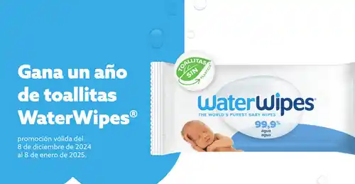 Gana un año de toallitas WaterWipes GRATIS (sorteo por compra)