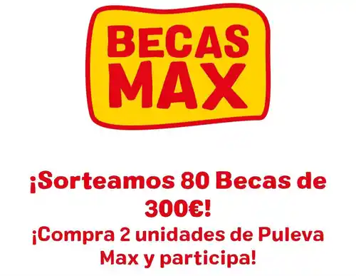 Gana una de las 80 becas de 300€ que regala Puleva Max (Sorteo por compra)