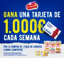 Gana una tarjeta de 1.000€ a la semana comprando Campofrío en Eroski (Sorteo por compra)