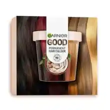 GARNIER GOOD Coloración Permanente Kit de Recarga, Color Brillante, 100% Cobertura de Canas, Color Duradero 8 Semanas, 90% Origen Natural, Sin Amoniaco, Vegano, Cruelty Free, 2.0 Negro Trufa