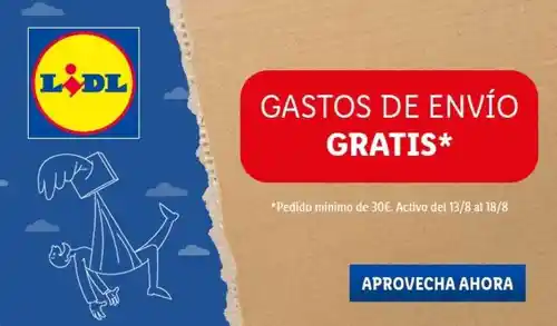 Gastos de envío gratis en LIDL Por compras +30€
