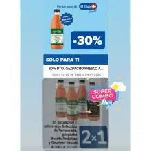 Gazpacho Alvalle por 0,63€ la botella (Carrefour cuentas seleccionadas)