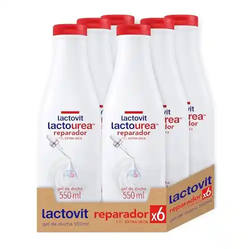 Gel de ducha reparador 6x Lactovit 550ml