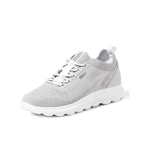 Geox D SPHERICA A, Zapatillas, Mujer, Gris Lt Grey, 37 EU