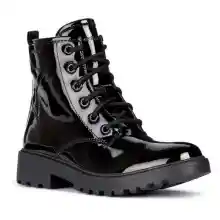 Geox J Casey Girl G, Botines Niñas, Negro, 38 EU