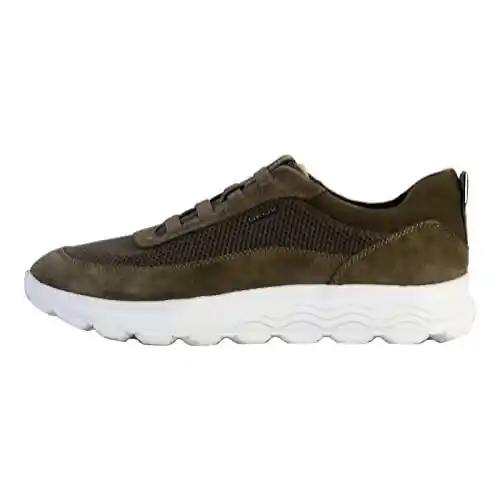 Geox Spherica U, Zapatillas Hombre, Military, 42 EU Estrecho