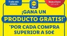 ¡Gira la ruleta de Lidl y gana productos gratis por compras superiores a 50€!