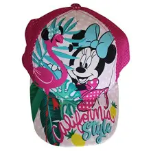 Gorra de Minnie Mouse de Disney, estilo California, color rosa y turquesa, para niños, niñas y niños, Rosa., 54 cm