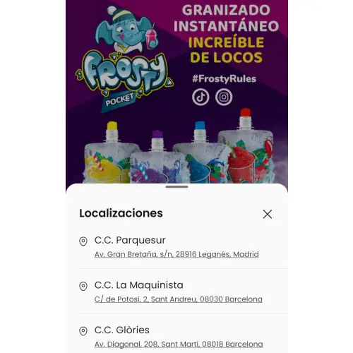 Granizado gratis con Samplia (Madrid y Barcelona)