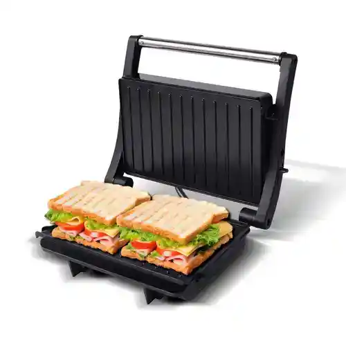 Grill multifunción Jocca con placas antiadherentes de apertura de 180 grados
