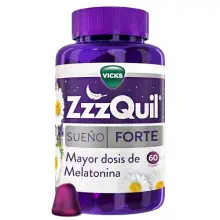 Gummies de melatonina ZzzQuil para dormir 60 unidades