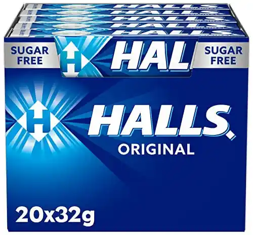 Halls Eucalipto - Caramelo duro - Caja con 20 Sticks de 32 g