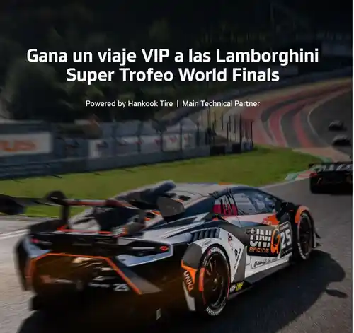 Hankook sortea 4 viajes VIP a las Lamborghini World Finals y 4 juegos de neumáticos Ventus