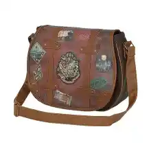 Harry Potter Railway-Bolso Muffin Grande, Marrón, 34 x 26 cm