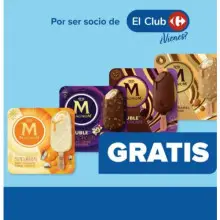 Helados Mágnum GRATIS este finde en Carrefour (Compras +50€)
