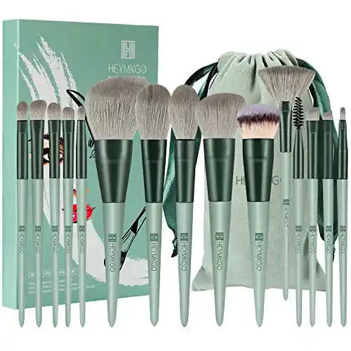 Set Brochas De Maquillaje Profesional Pinceles Maquillaje 15 Piezas