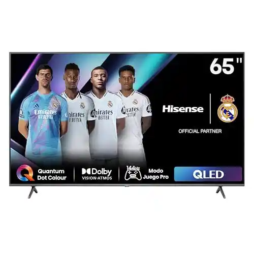 Hisense Pro - TV, 65 Pulgadas Televisor, Barra de Juegos, Solución HDR Total, Dolby Vision IQ & Dolby Atmos