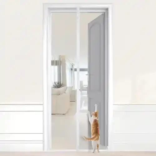 Mosquitera para Puerta, 90x200 CM- Cortina Magnética para Puertas de Balcón o Terraza.
