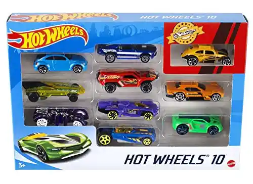 Hot Wheels - Pack de 10 Vehículos