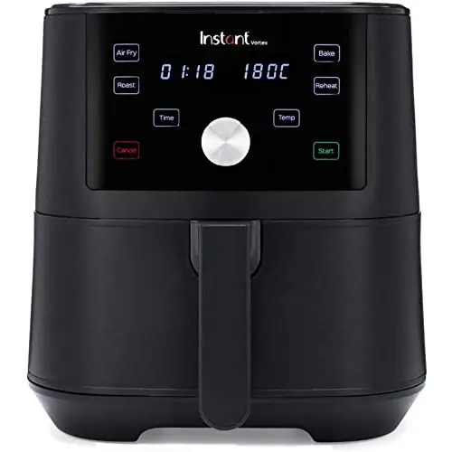 Instant Pot Vortex 4 en 1 Freidora de Aire Digital Antiadherente con Temporizador y Función de Horno y Calentador, 1.700 W – 5,7 L