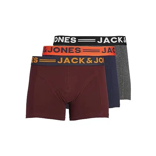 Jack & Jones Trunks 3-Pack Trunks Burgundy l Burgundy L