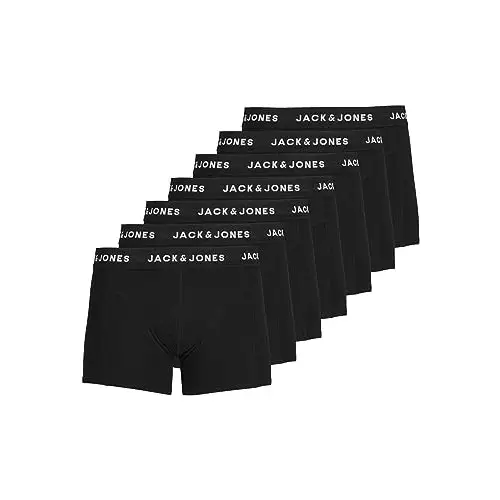 Jack & Jones Trunks 7-Pack Trunks Black l Black. T.S