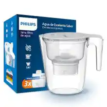 Jarra Philips con filtro de agua y 3 cartuchos incluidos
