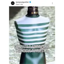 Consigue tu muestra GRATIS de Le Male, el marinero legendario de Jean Paul Gaultier⚓ (No hay link directo)