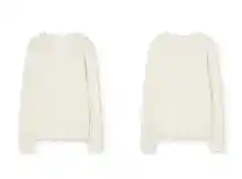 Jersey de mujer con escote en V y detalle cornelí en mangas y hombro