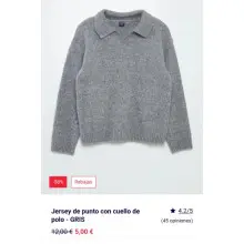 Jersey de punto con cuello de polo