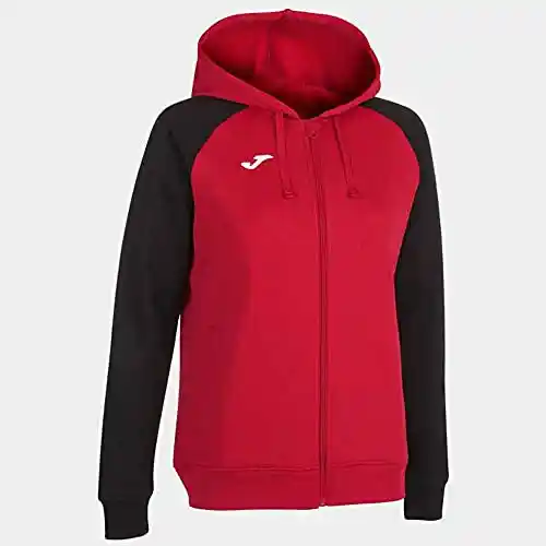 Joma Academy Iv, Sudadera Con Capucha Mujer, Rojo-negro, M