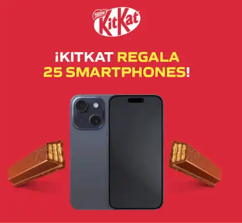 Compra Kikat y gana un IPhone 15 (Sorteo por compra)