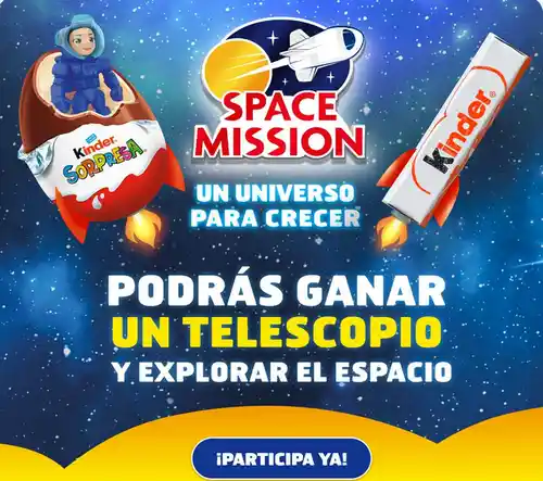 Kinder sortea un telescopio Omegon AC (sorteo por compra)