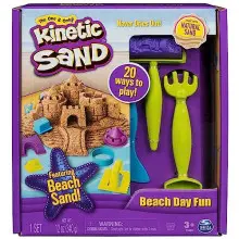 Set UN DÍA EN LA Playa: Arena Mágica Moldeable, Moldes de Castillo y Herramientas...