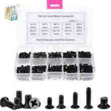 Kit de 250 tornillos tipo M para electrónica.