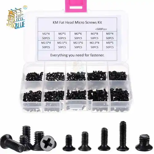 Kit de 250 tornillos tipo M para electrónica.