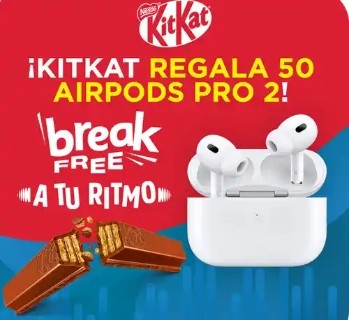 KitKat regala 50 AirPods Pro 2 (sorteos)