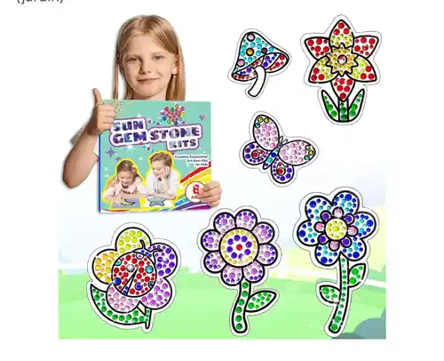 Kits de atrapasoles, kit de pintura de diamantes para bricolaje, manualidades con piedras preciosas 5D (jardín)