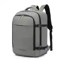 Kono Mochila de viaje para cabina, 45 x 36 x 20 cm, bolsa de equipaje Easyjet para ordenador portátil, fin de semana, bolsa de lona de 30 L, gris, 45x36x20cm