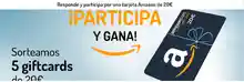 Kuvut sortea 5 tarjetas de regalo Amazon de 20€ (sorteos)