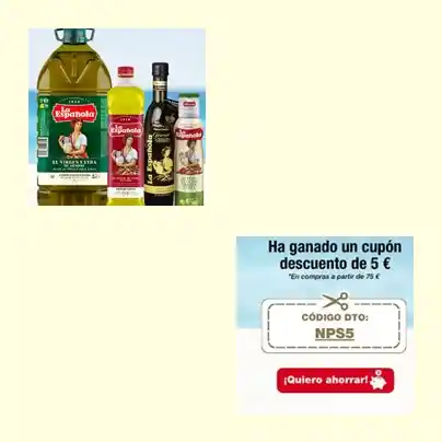 La Española 5 de descuento en compras a partir de 75€